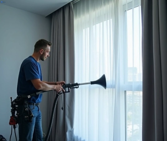 Professional commercial curtain cleaning process equipment Matty Curtain Cleaning ballan-vic