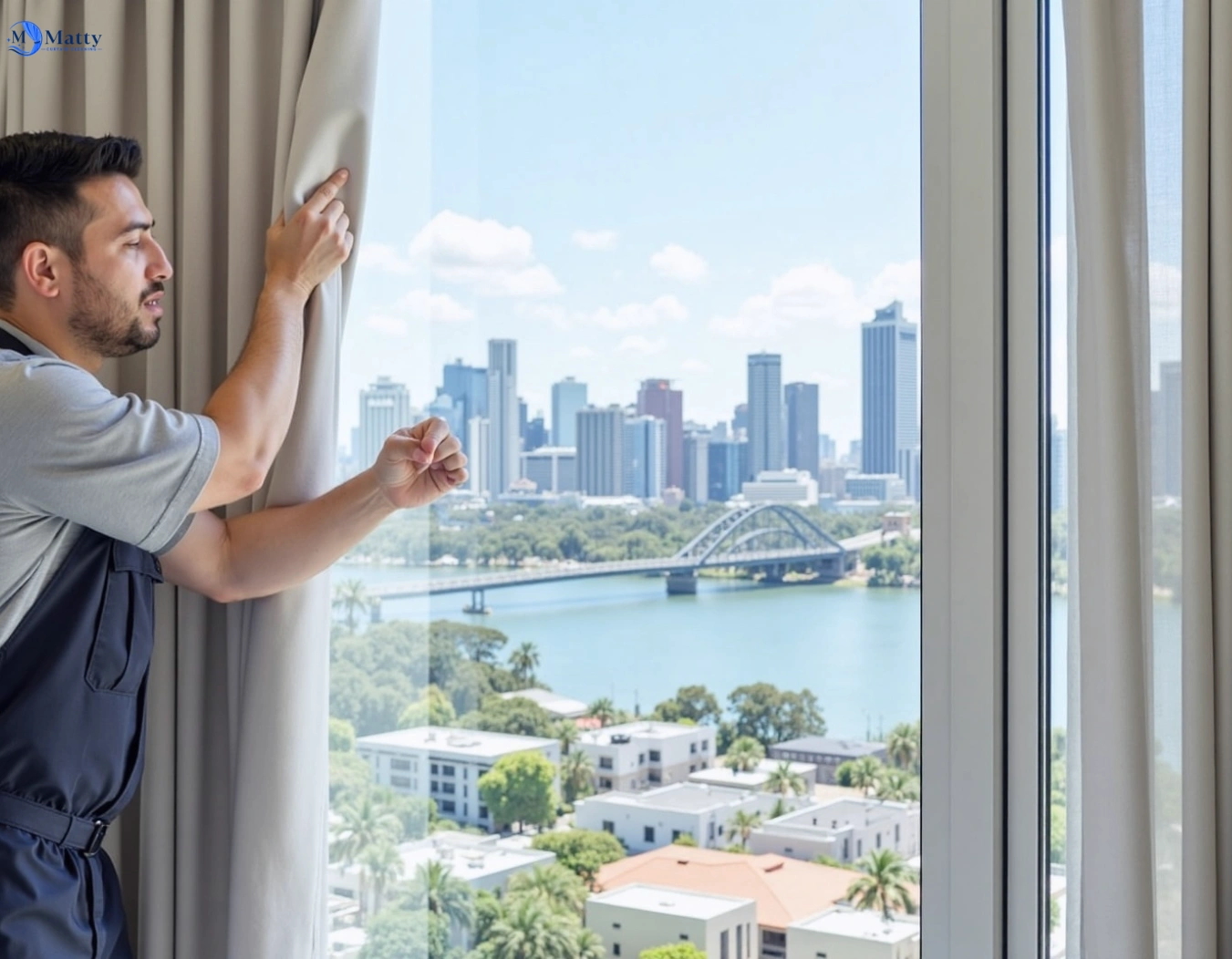 Professional curtain steam cleaning service ballan-vic QLD by Matty Curtain Cleaning